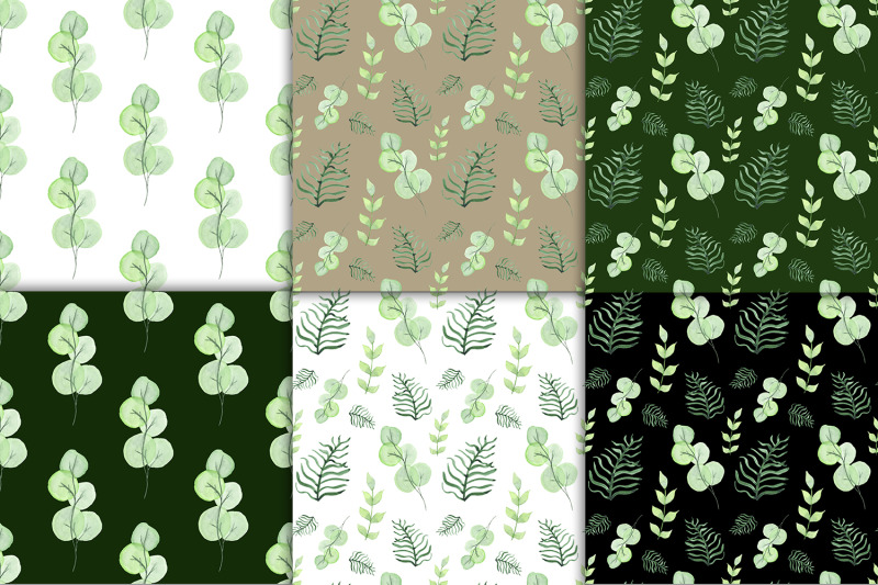 watercolor-leaves-green-pattern-seamless