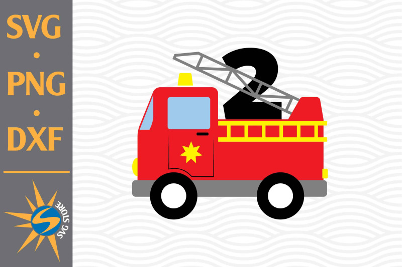 2nd-birthday-fire-truck-svg-png-dxf-digital-files-include