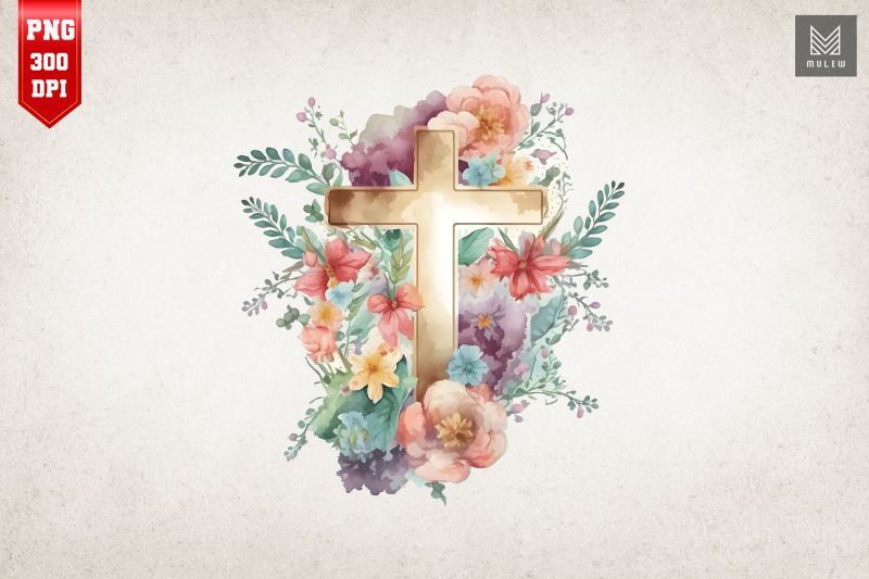 watercolor-cross-amp-flowers-easter-4