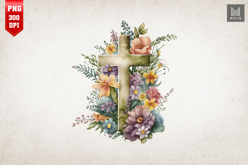 watercolor-cross-amp-flowers-easter-7