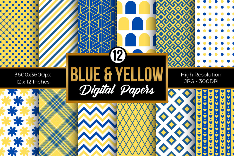 blue-and-yellow-digital-paper-patterns