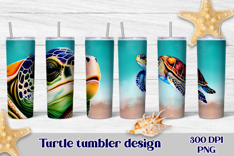 beach-tumbler-wrap-turtle-tumbler-design