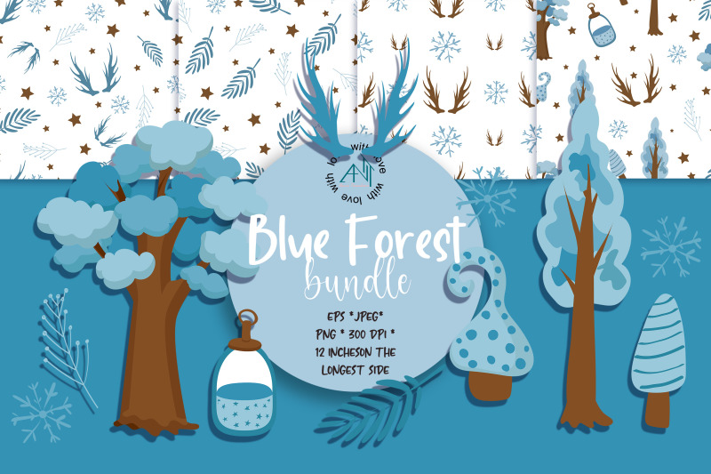 blue-forest-patterns-clipart-png-eps-jpeg