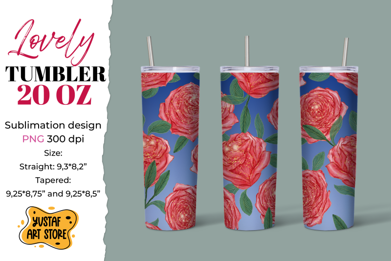 lovely-tumbler-20-oz-sublimation-rose-tumbler-sublimation