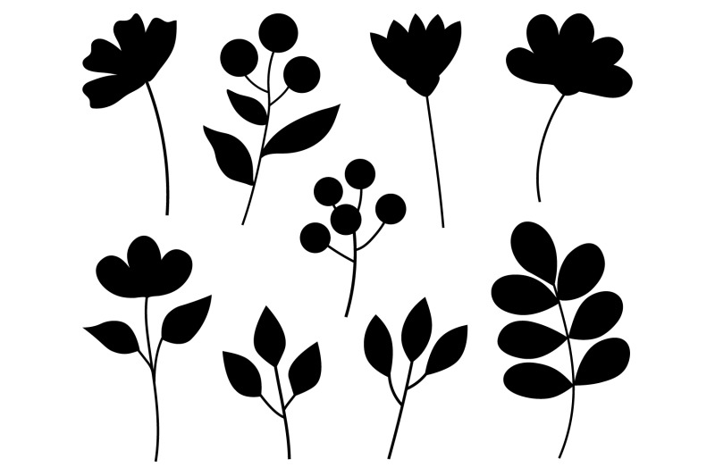 plants-silhouette-flowers-silhouette-plant-silhouettes-svg