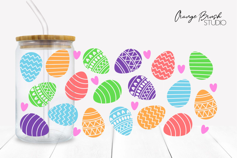 easter-eggs-can-glass-wrap-svg-beer-can-glass-libbey-wrap
