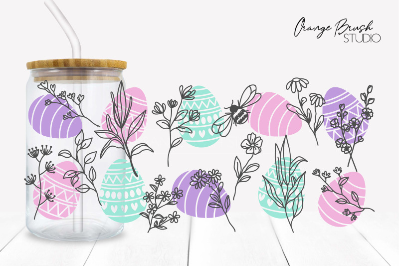easter-wildflowers-can-glass-wrap-svg