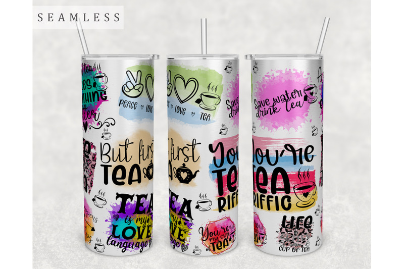 tea-quotes-tumbler-wrap-20-oz-skinny-tumbler-tea-sayings-sublimation