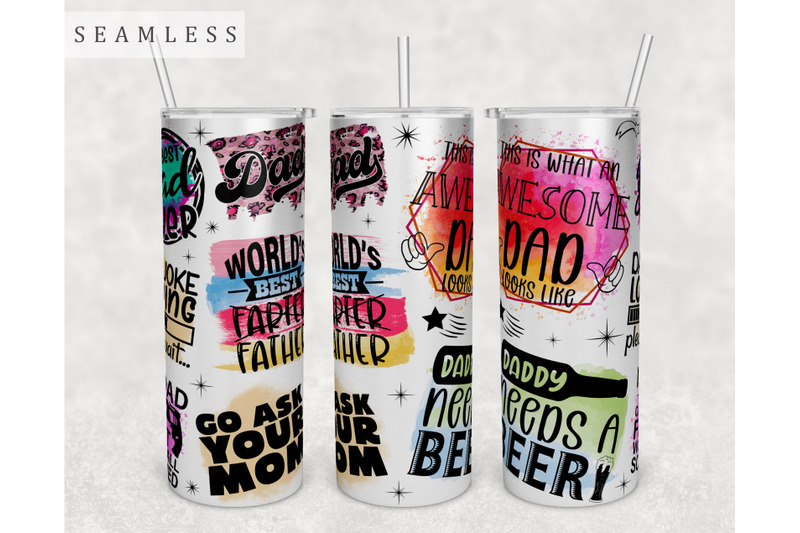 dad-quotes-tumbler-wrap-20-oz-skinny-tumbler-dad-sayings-sublimation