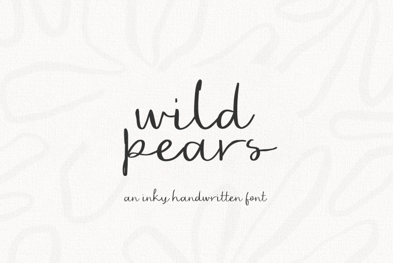 wild-pears-authentic-handwriting-font