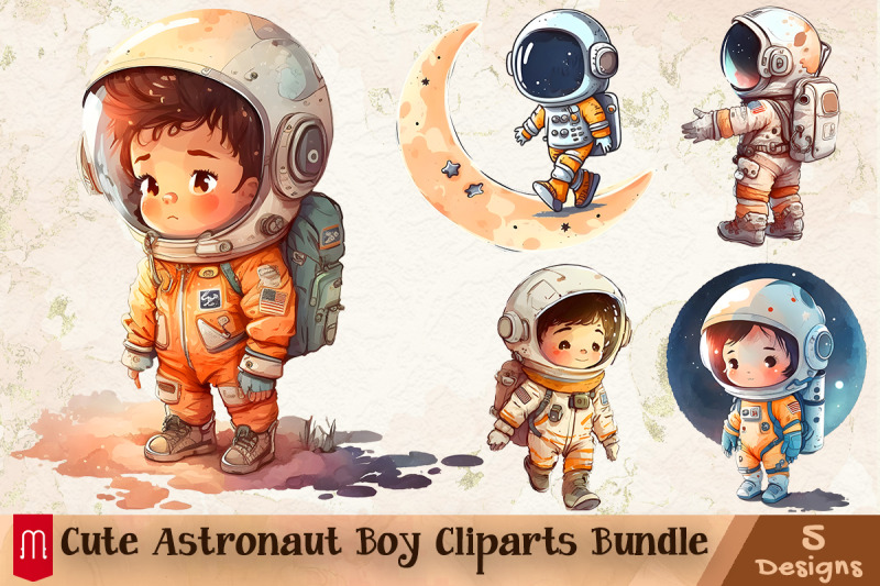 cute-astronaut-boy-cliparts-bundle