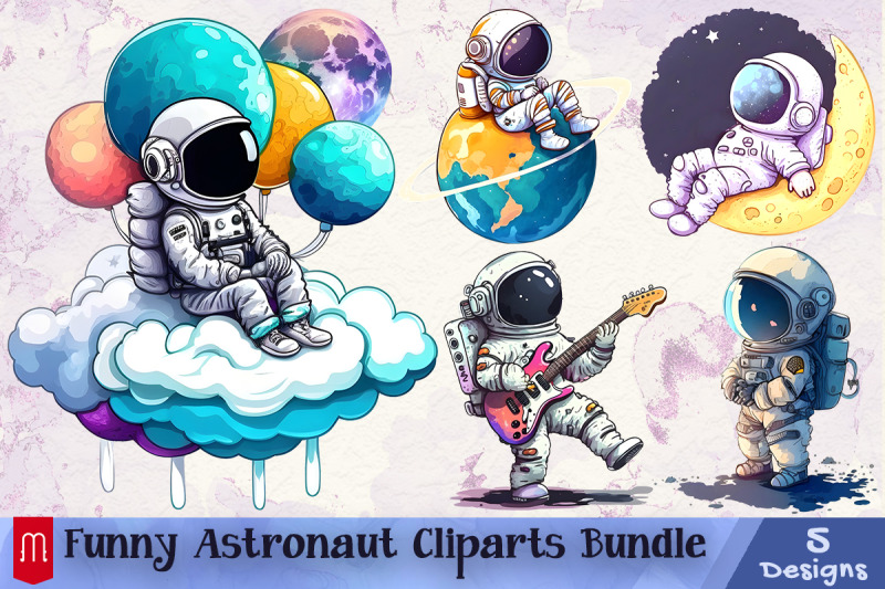 funny-astronaut-cliparts-bundle