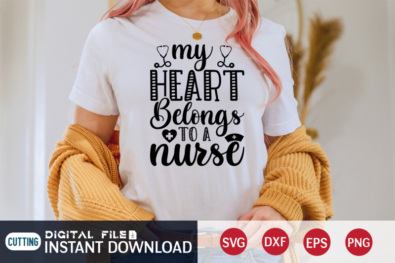 my-heart-belongs-to-a-nurse-svg