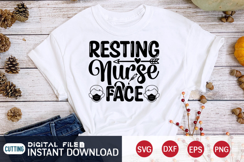 resting-nurse-face-svg