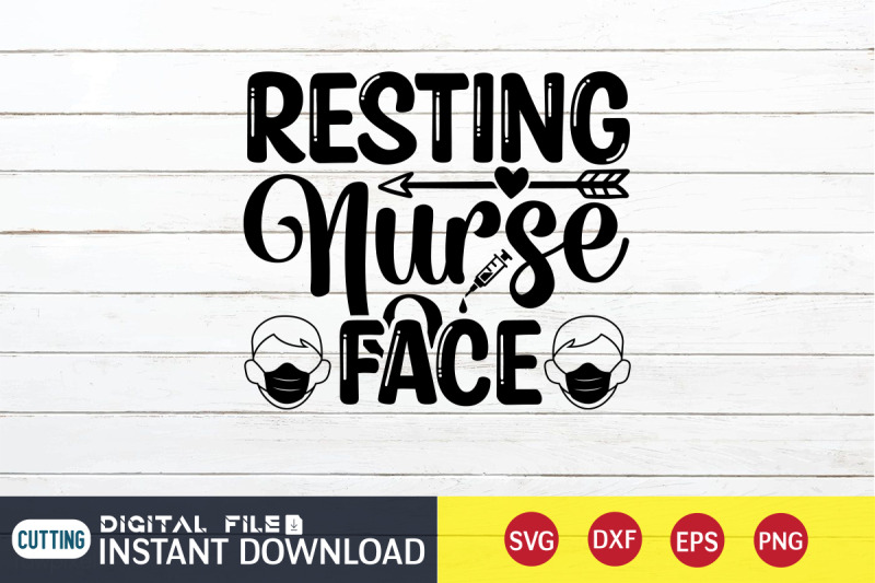 resting-nurse-face-svg