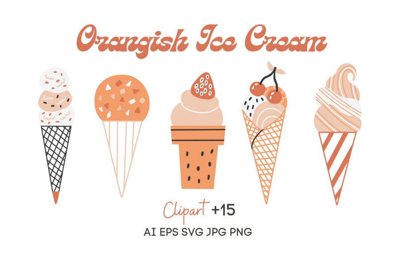 orangish-ice-cream-clipart