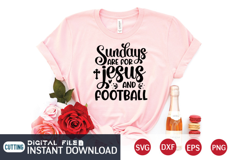 sundays-are-jesus-and-football-svg