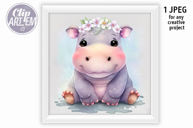 charming-girl-hippo-digital-print-wall-art-jpeg-decor-image