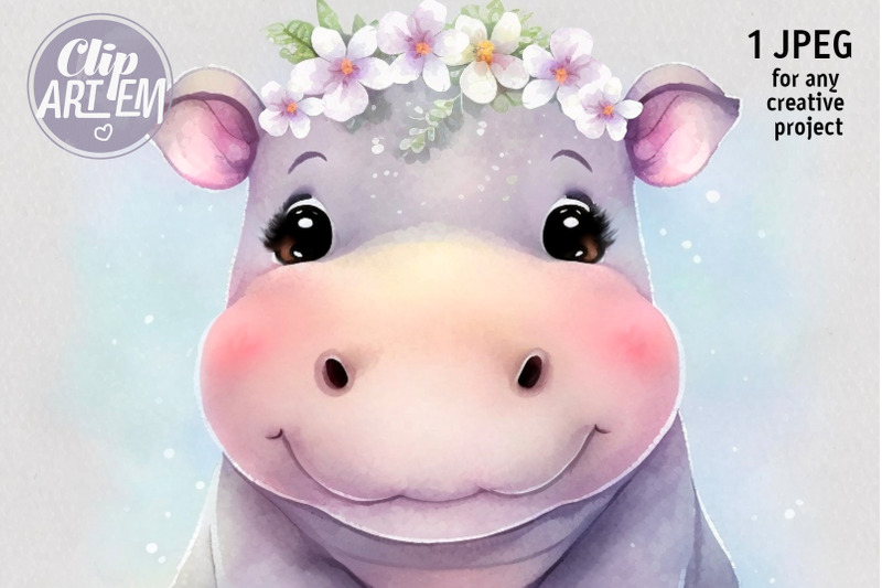 charming-girl-hippo-digital-print-wall-art-jpeg-decor-image