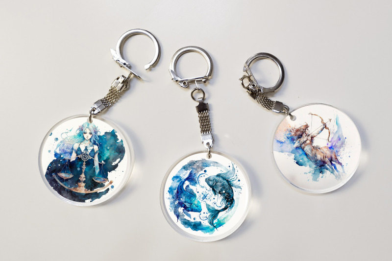 floral-keychain-bundle-spring-keychain-sublimation-png-design