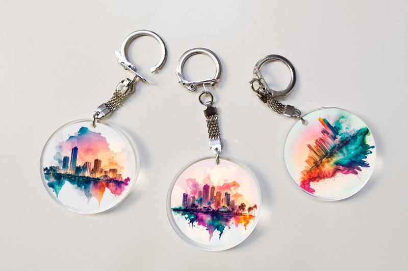 watercolor-keychain-sublimation-bundle-rainbow-keychain-png