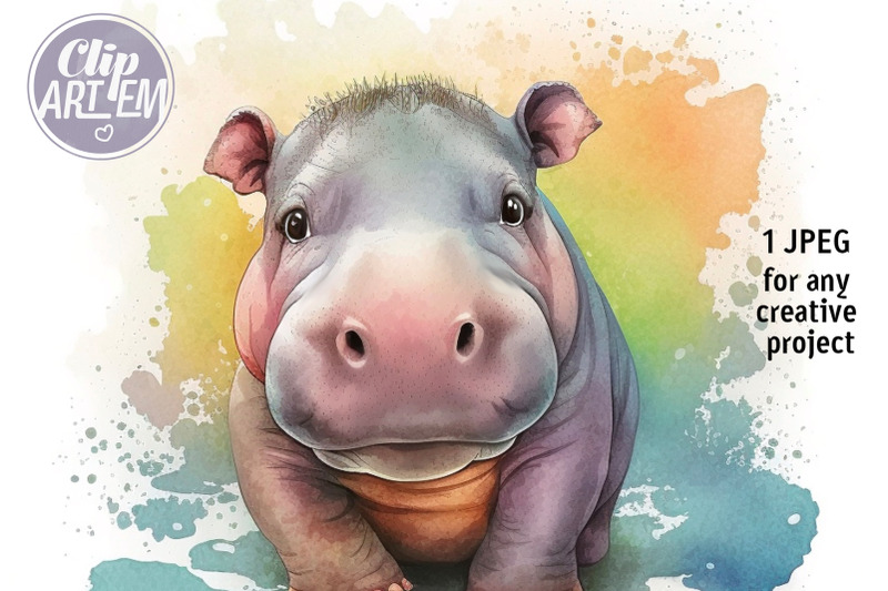 watercolor-boy-hippo-unisex-image-wall-decor-clip-art-jpeg-image