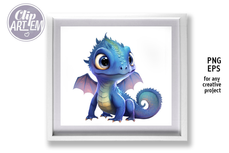 blue-dragons-clip-art-image-vector-illustration