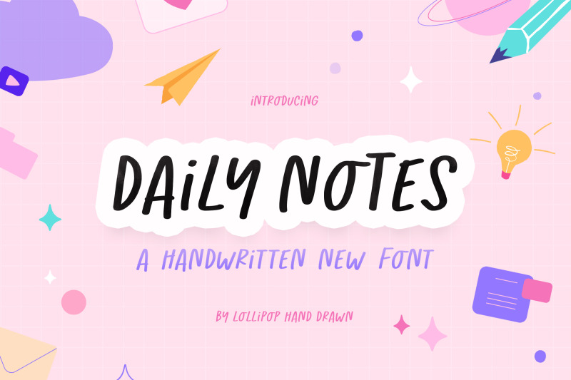 daily-notes-font-notetaking-fonts-journal-fonts-planner-fonts