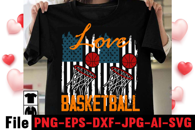 love-basketball-t-shirt-design