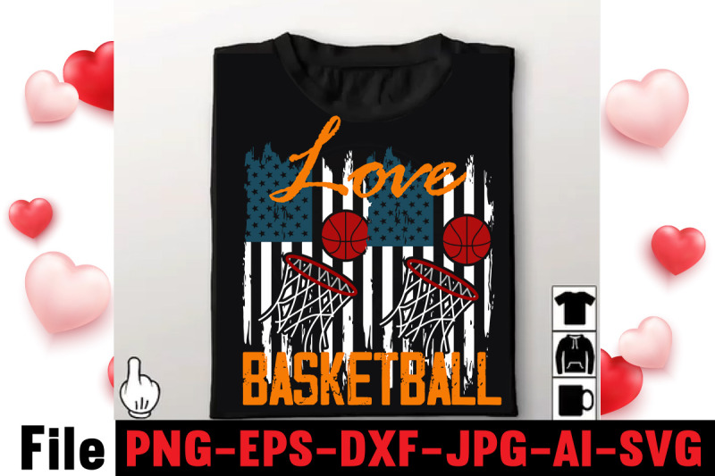 love-basketball-t-shirt-design