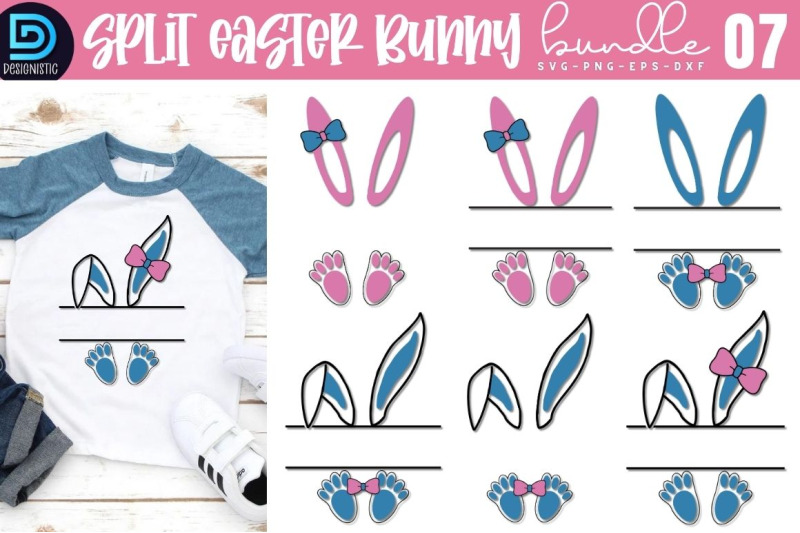 split-easter-bunny-svg-bundle