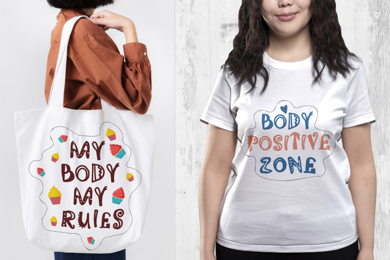 body-positivity-sticker-bundle-motivational-sticker-bundle-png