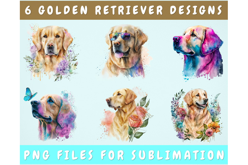 golden-retriever-sublimation-designs-bundle-6-designs-retriever-png