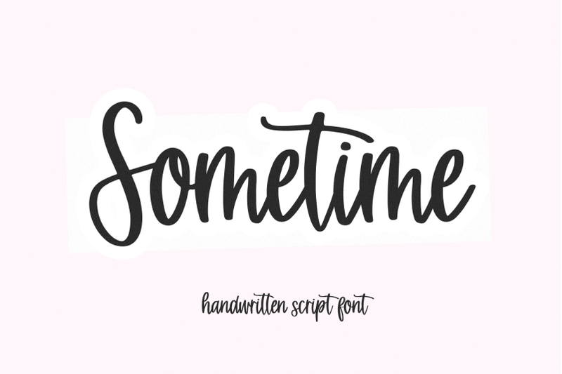 sometime-handwritten-script-font