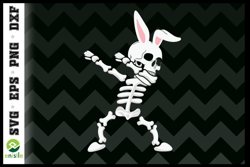 dabbing-skeleton-easter-bunny-ears