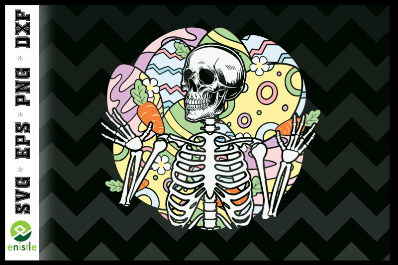 skeleton-easter-egg-background