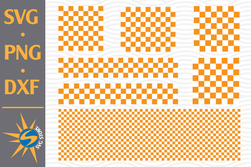 orange-checkered-pattern-svg-png-dxf-digital-files-include