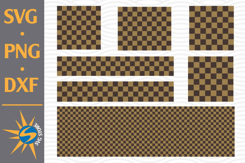 brown-checkered-pattern-svg-png-dxf-digital-files-include