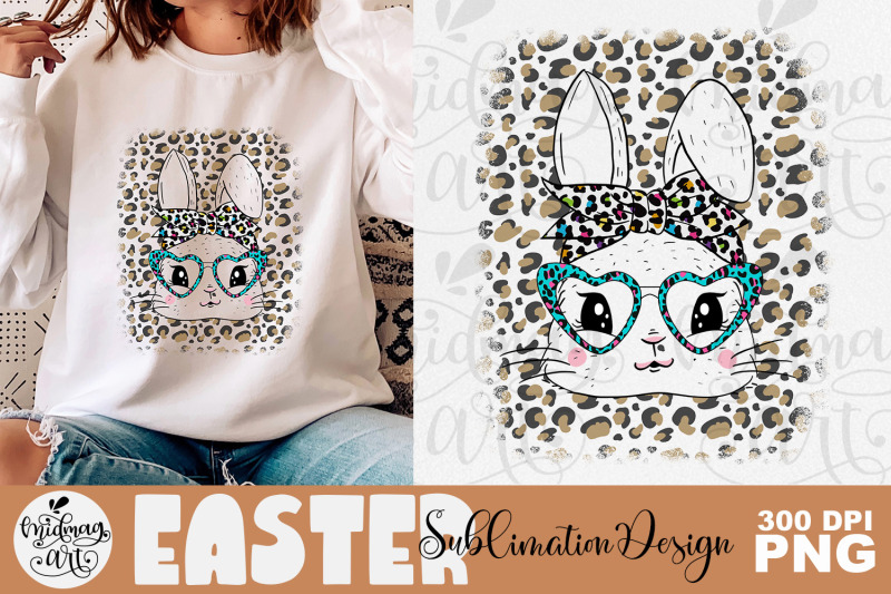 bunny-face-leopard-png-easter-sublimation