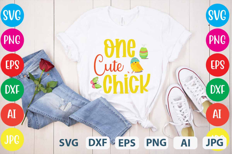 one-cute-chick-svg-cut-file