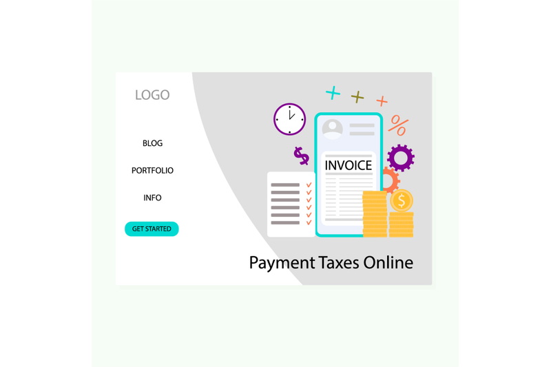 payment-taxes-online-service-for-bookkeeping-landing-page