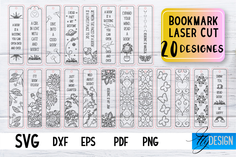 bookmark-laser-cut-svg-bookmark-svg-design-cnc-files