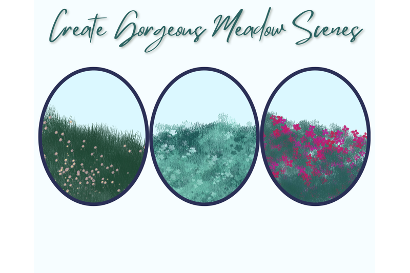meadow-brushes-for-procreate-x-12-grass-and-flowers-brushes