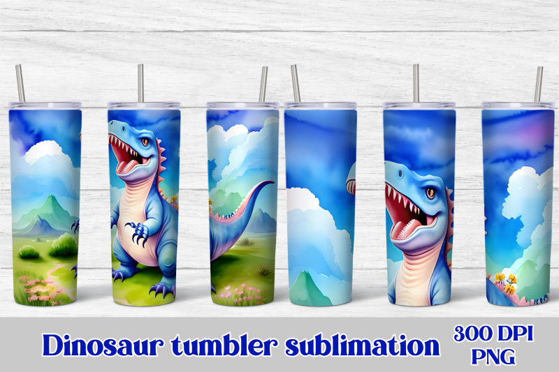 dinosaur-tumbler-dinosaur-sublimation-png