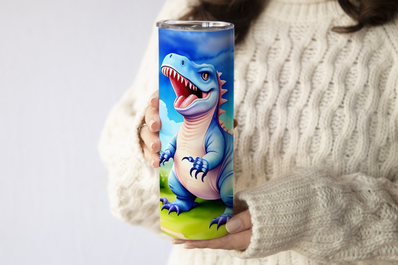 dinosaur-tumbler-dinosaur-sublimation-png