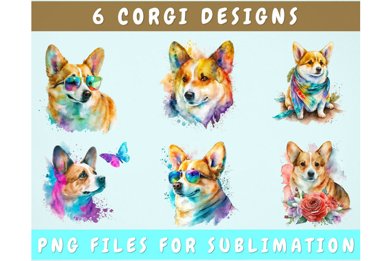 corgi-sublimation-designs-bundle-6-designs-corgi-png-files
