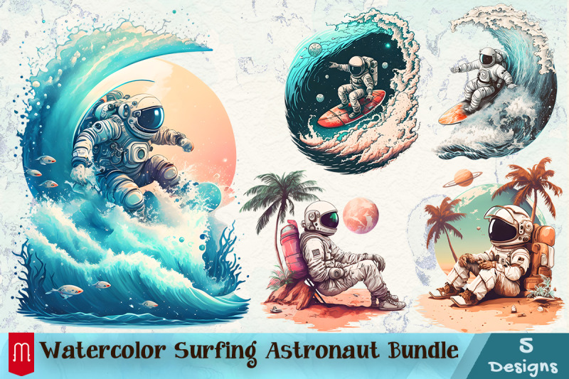 watercolor-surfing-astronaut-bundle