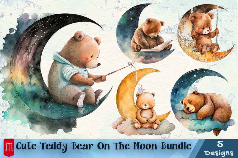 cute-teddy-bear-on-the-moon-bundle