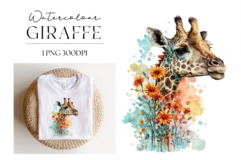 watercolour-floral-giraffe-png