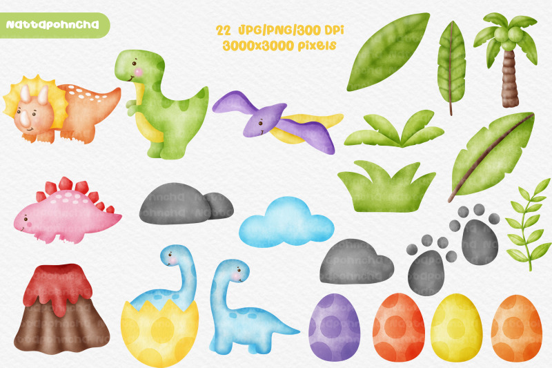watercolor-cute-dinosaur-clipart